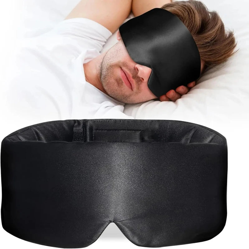 Large Blackout Eye Cover for Sleeping — Comfortable & Pressure-Free for Women & Men
